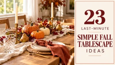 23 Last-Minute Simple Fall Tablescape Ideas