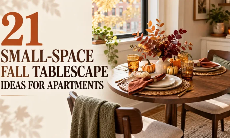 21 Small-Space Fall Tablescape Ideas for Apartments