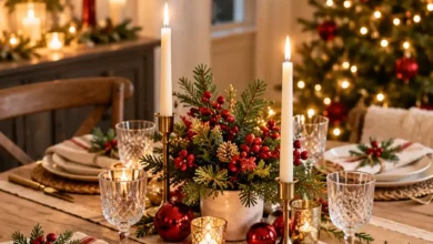 15 Small Christmas Table Decor Ideas That Still Leave Room for Dinner