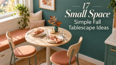 17 Small Space Simple Fall Tablescape Ideas
