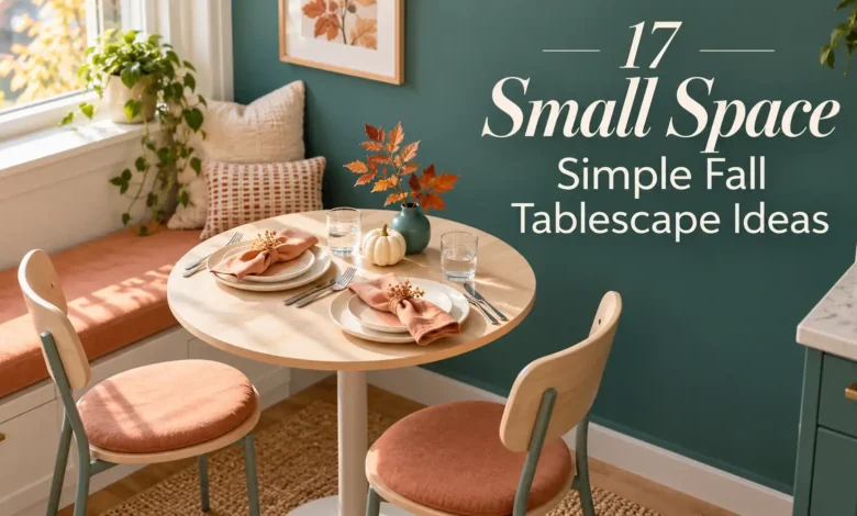 17 Small Space Simple Fall Tablescape Ideas