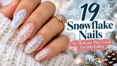 19 Snowflake Nails So Delicate They Look Freshly Fallen