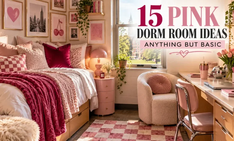 15 Pink Dorm Room Ideas That Are Anything But Basic