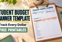 Student Budget Planner Template: Free Printables to Track Every Dollar