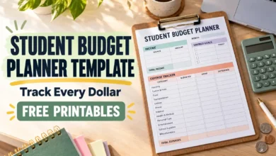 Student Budget Planner Template: Free Printables to Track Every Dollar