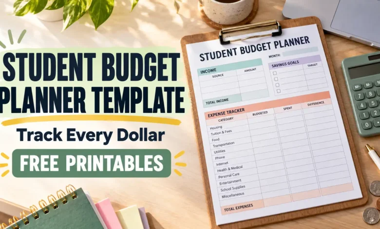 Student Budget Planner Template: Free Printables to Track Every Dollar Student Budget Planner Template: Free Printables to Track Every Dollar