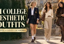 21 College Aesthetic Outfits: Preppy, Clean & Academia