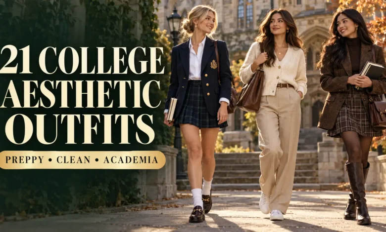 21 College Aesthetic Outfits: Preppy, Clean & Academia 21 College Aesthetic Outfits: Preppy, Clean & Academia