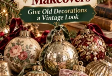 12 DIY Christmas Ornament Makeovers That Give Old Decorations a Vintage Look