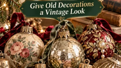 12 DIY Christmas Ornament Makeovers That Give Old Decorations a Vintage Look