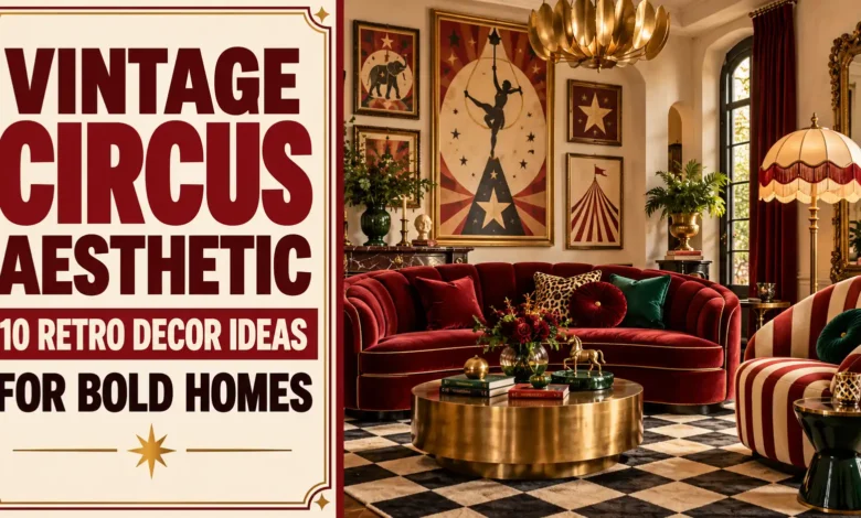 Vintage Circus Aesthetic: 10 Retro Decor Ideas for Bold Homes