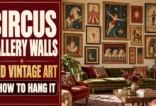 Circus Gallery Walls: Where to Find Vintage Art & How to Hang It