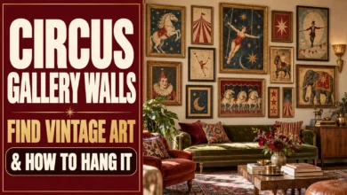 Circus Gallery Walls: Where to Find Vintage Art & How to Hang It