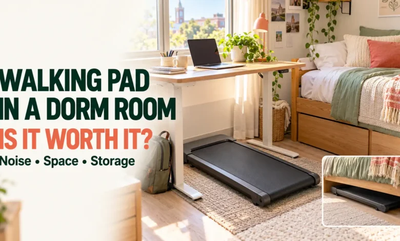Walking Pad in a Dorm Room: Is It Worth It? (Noise, Space & Storage) Walking Pad in a Dorm Room: Is It Worth It? (Noise, Space & Storage)