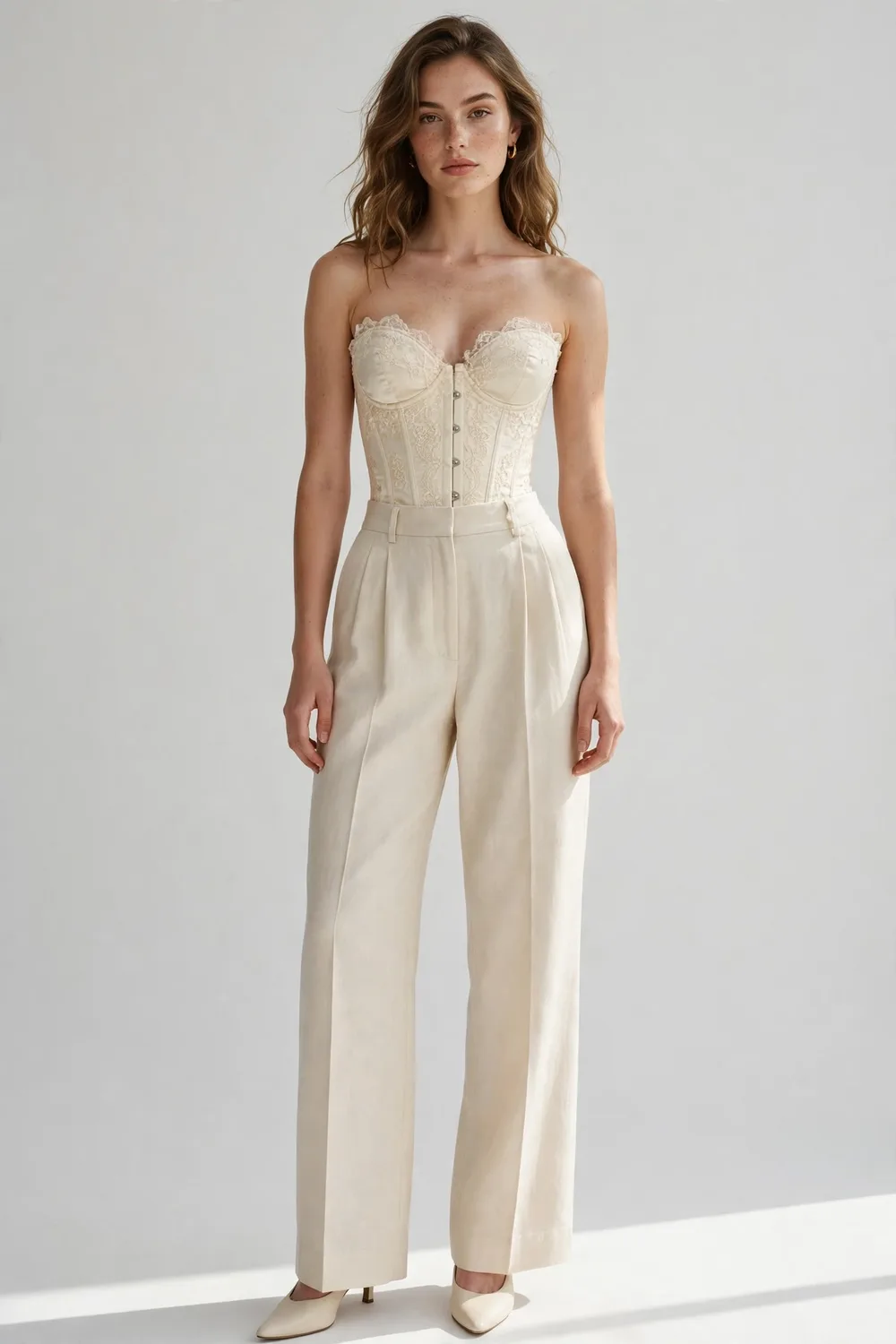 Vintage-Inspired Bustier Top