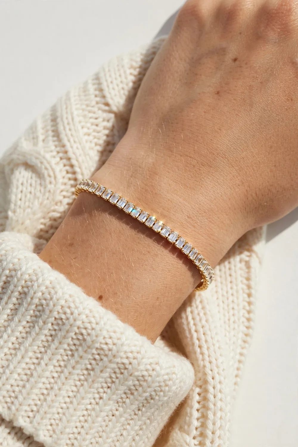 PAVOI 14K Gold Plated Tennis Bracelet