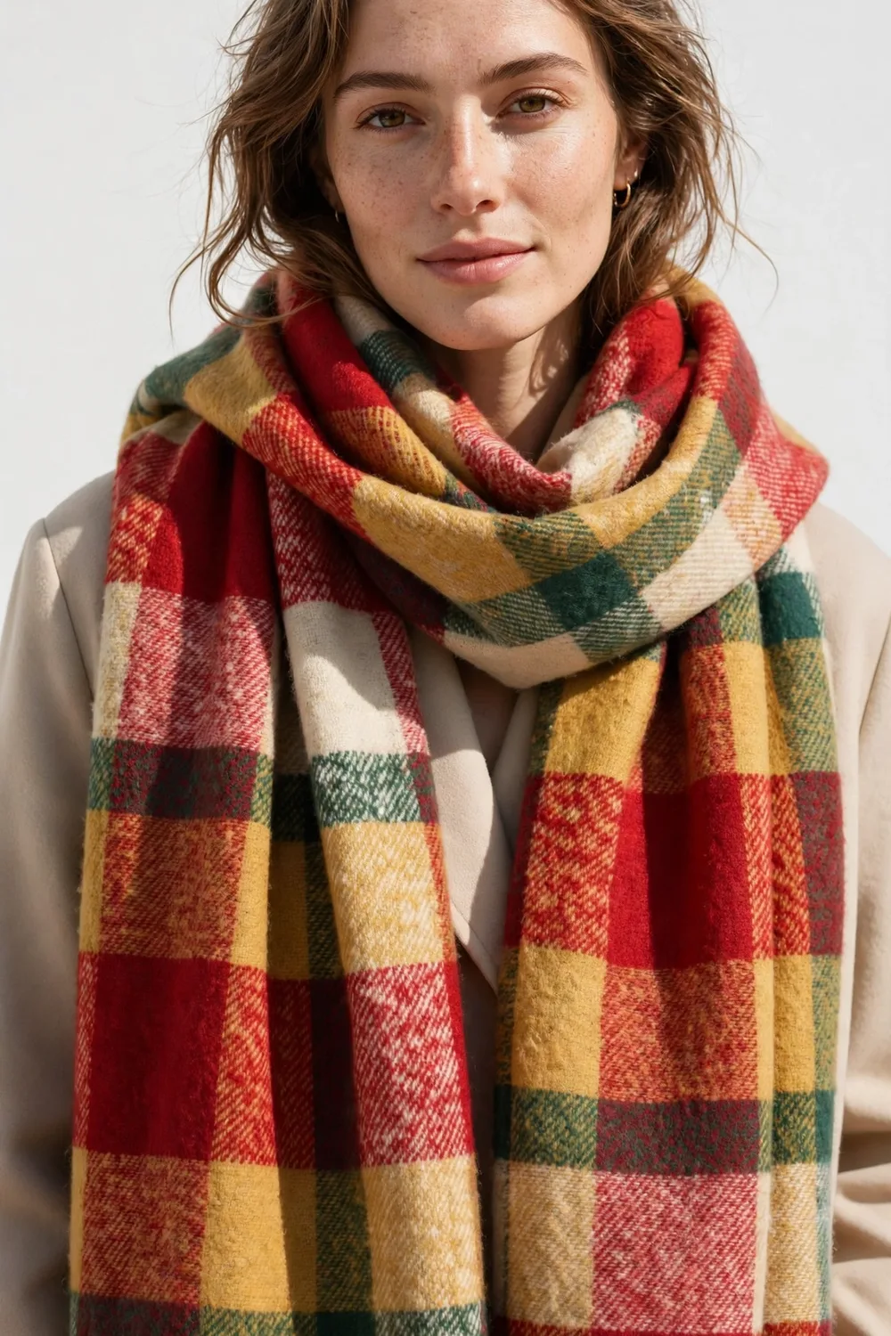 Fullgive Colorful Chunky Blanket Scarf