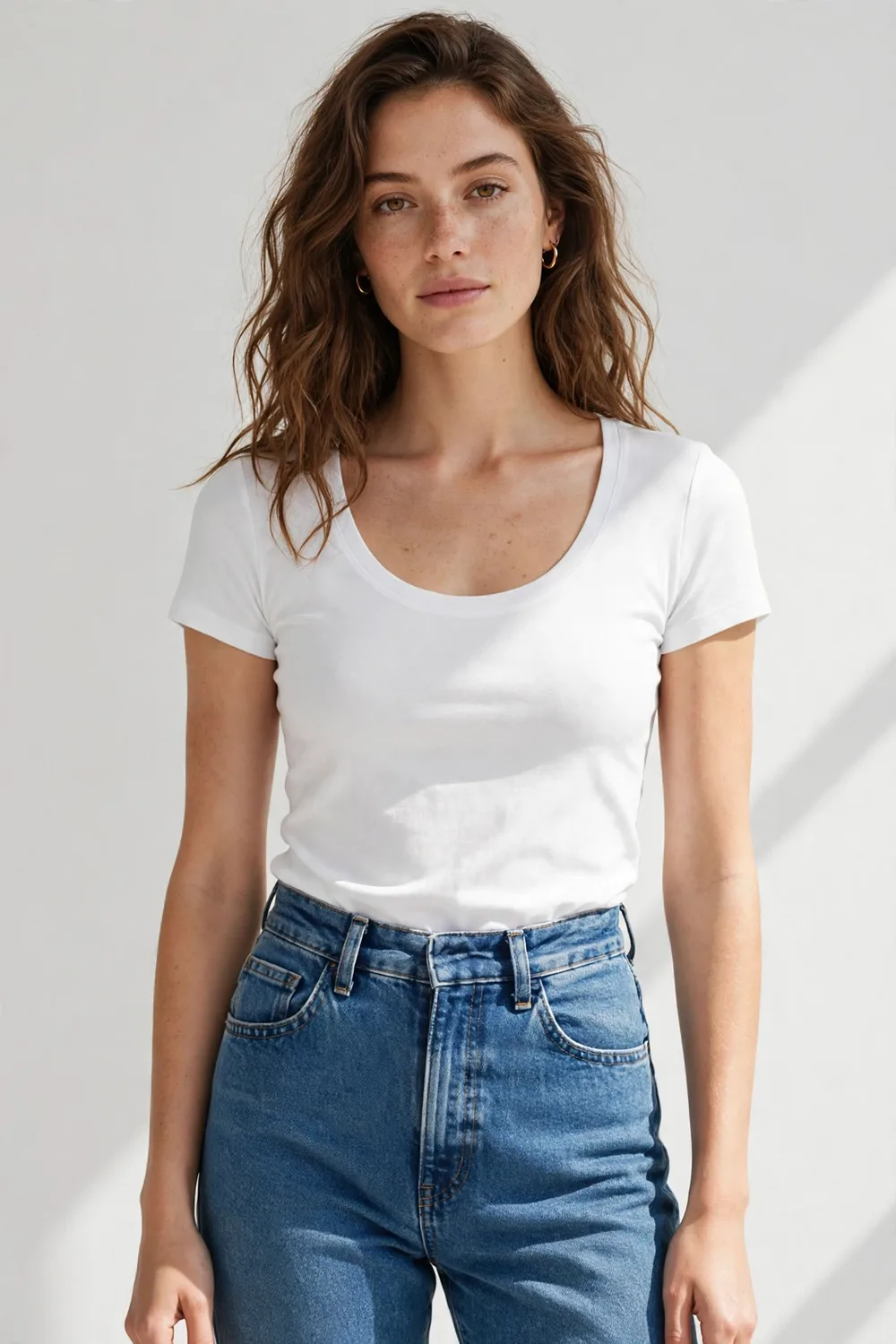 Scoop Neck Fitted Top