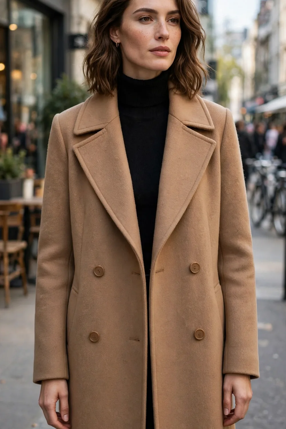 Hooever Wool Blend Peacoat