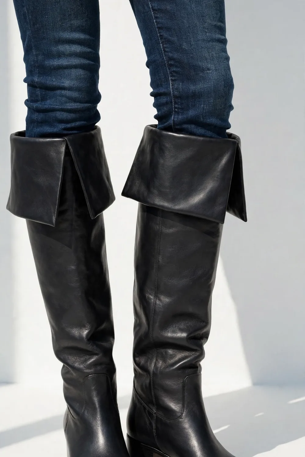 Modatope Foldover Knee High Boots
