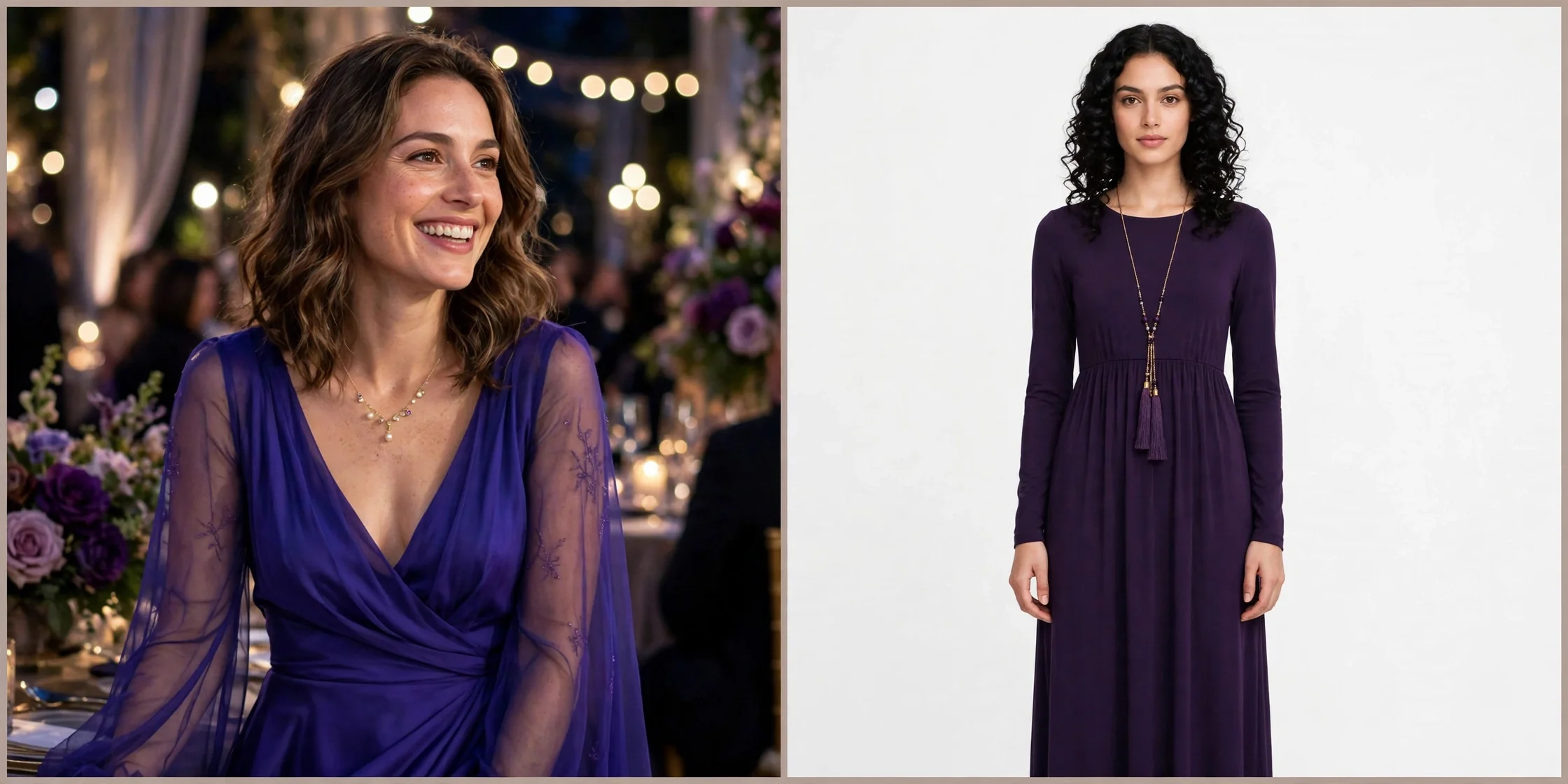 Auselily Long-Sleeve Maxi Dress