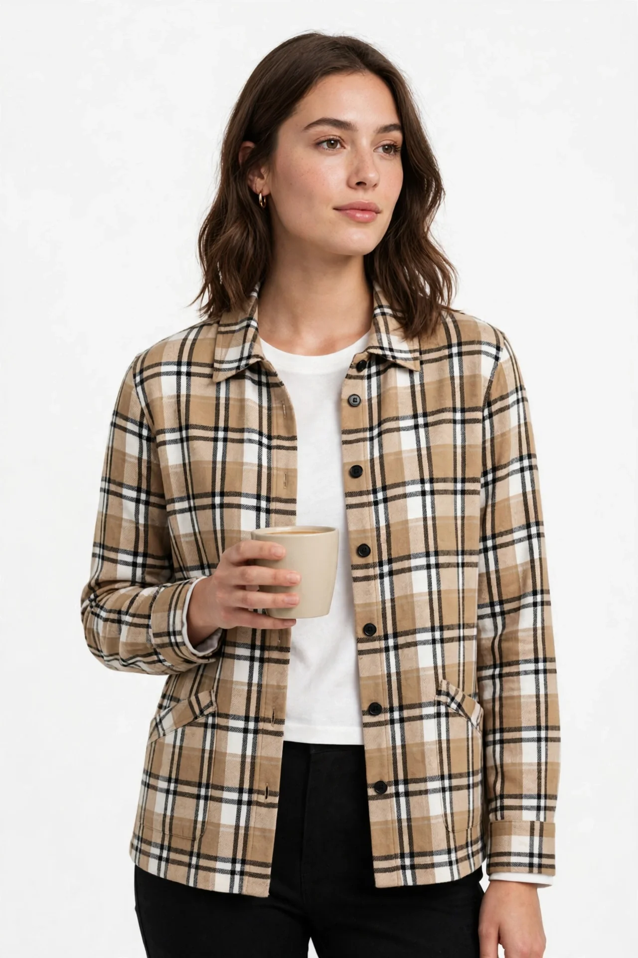Automet Plaid Shacket
