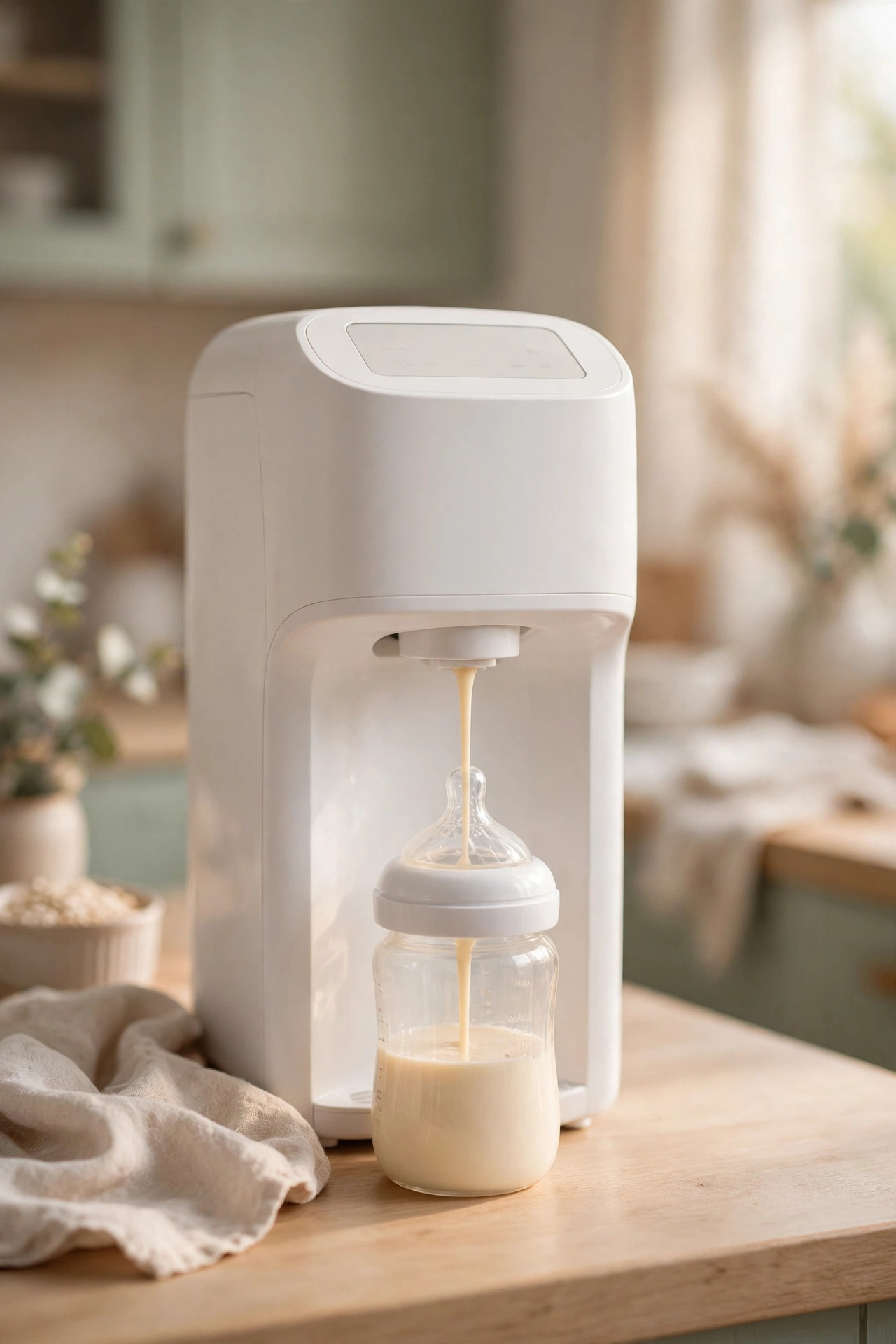 A Formula Machine That Makes Bottles Like a Coffee Pod Brewer