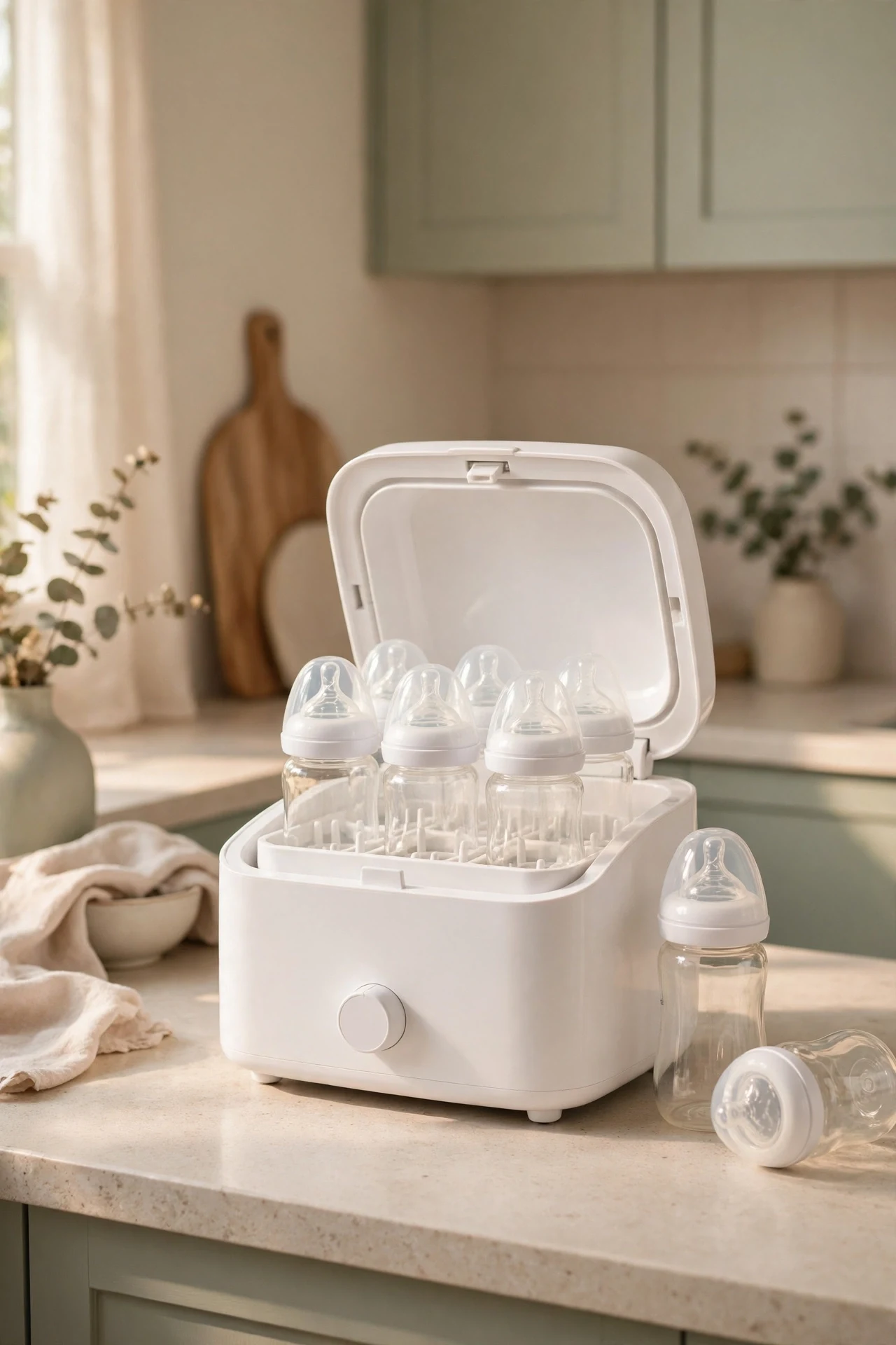 An All-in-One Bottle Washer, Sterilizer, and Dryer