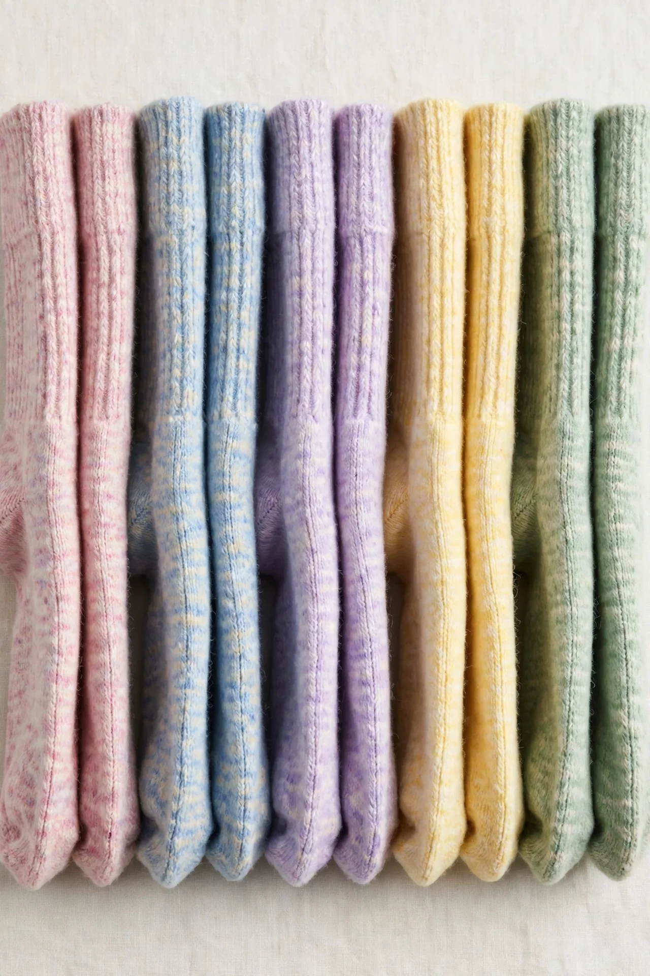 Five pairs of wool-blend winter socks