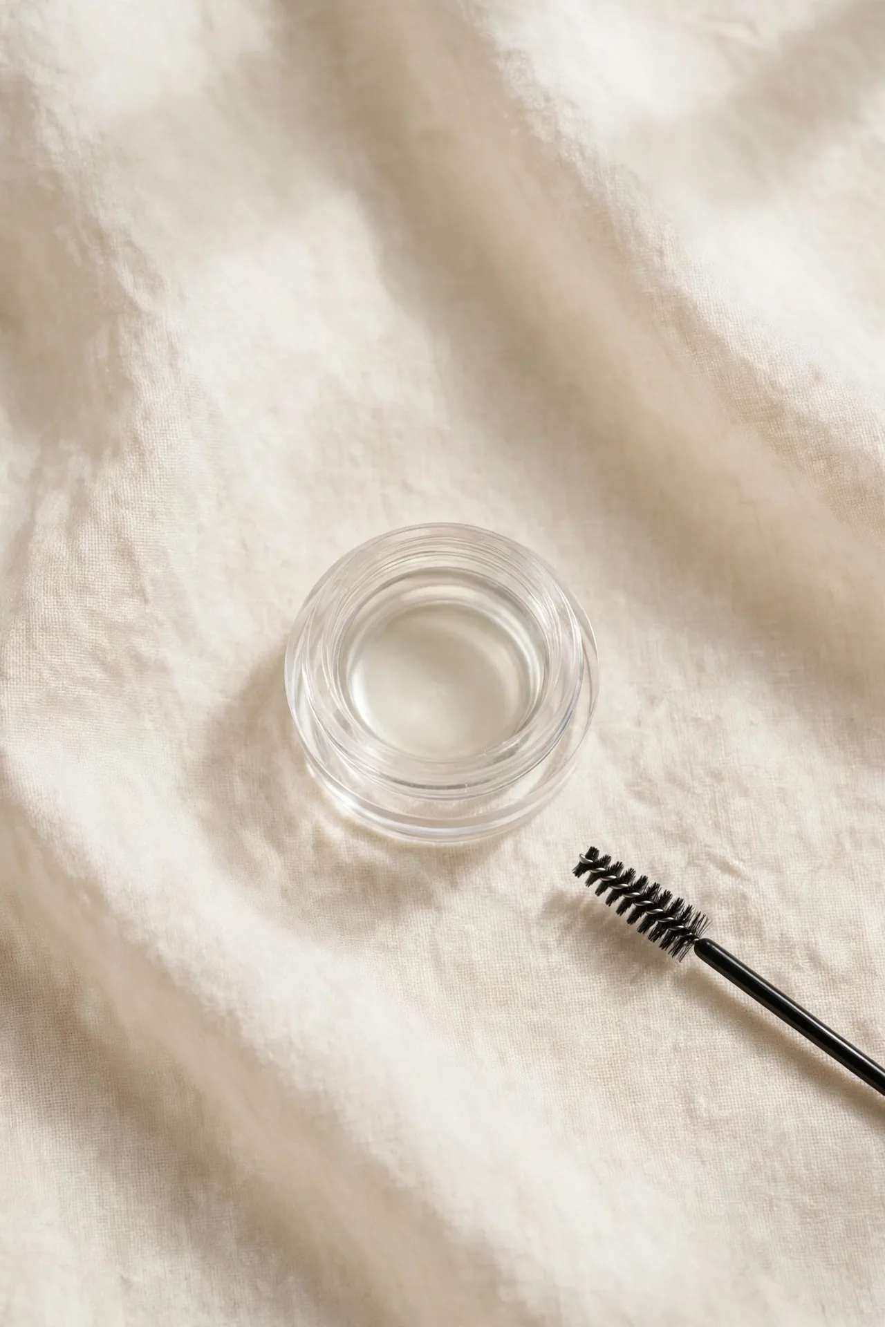 Clear brow wax pot