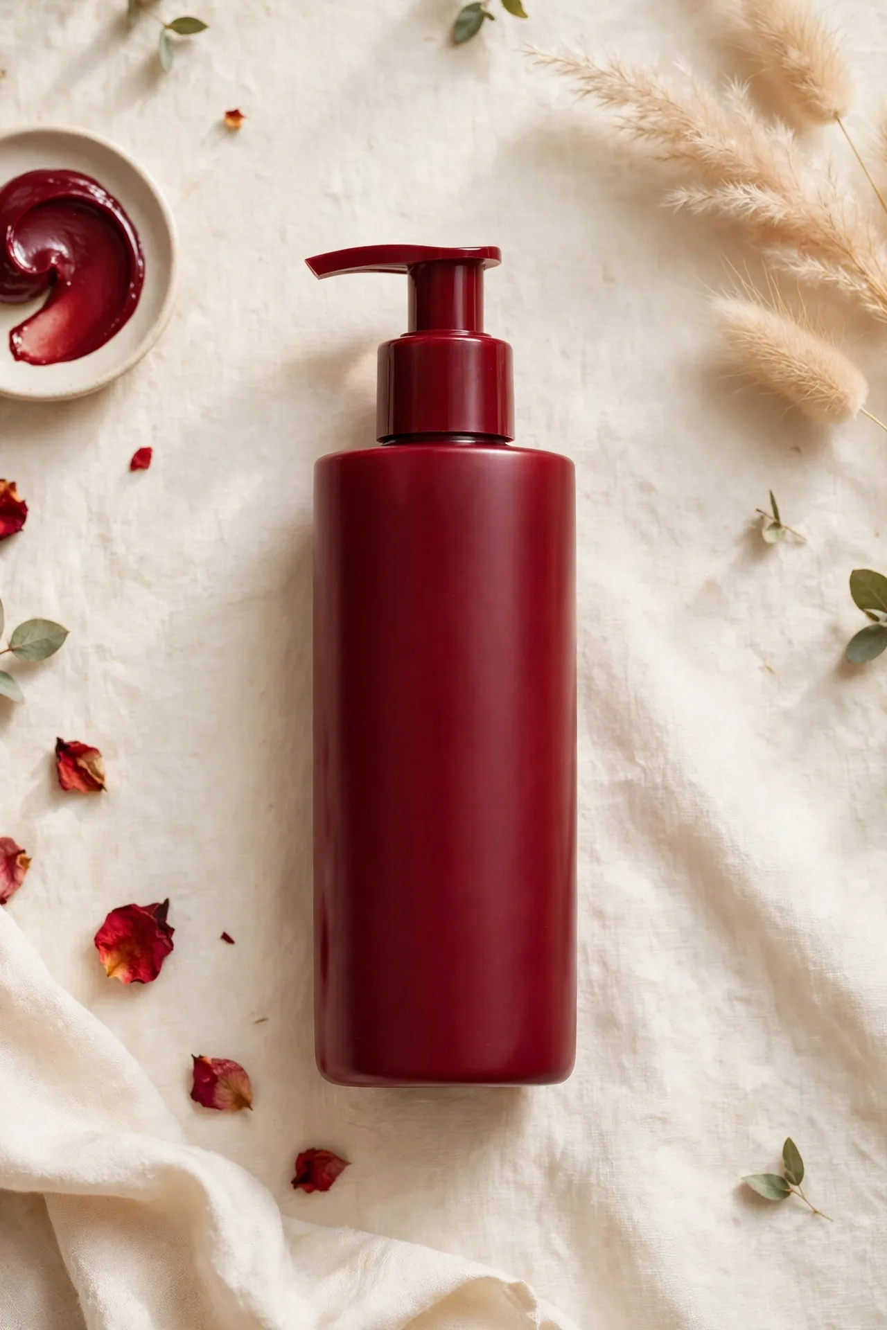 Red colour-depositing conditioner bottle