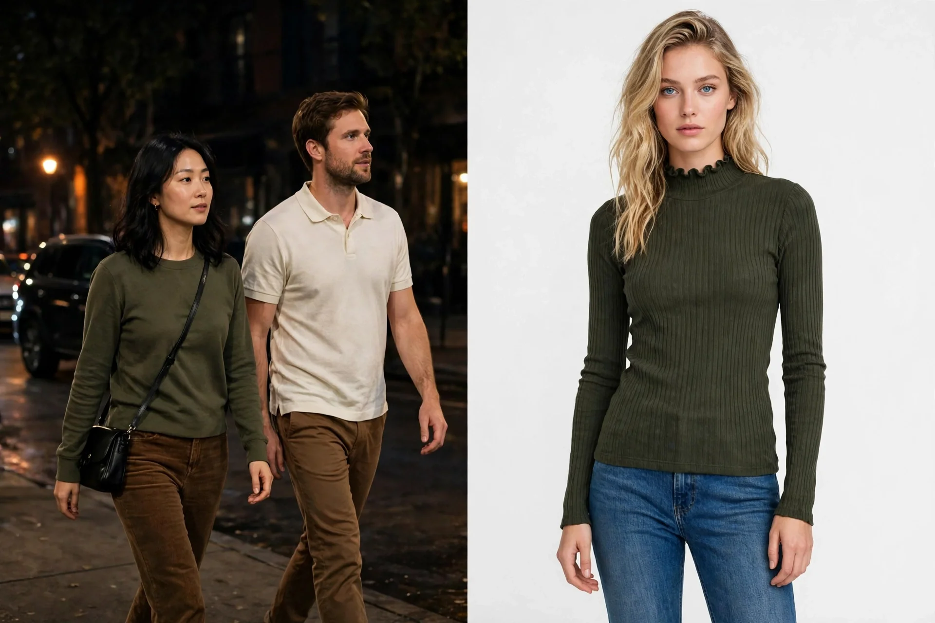 Btftm Ruffle Mock Neck Top