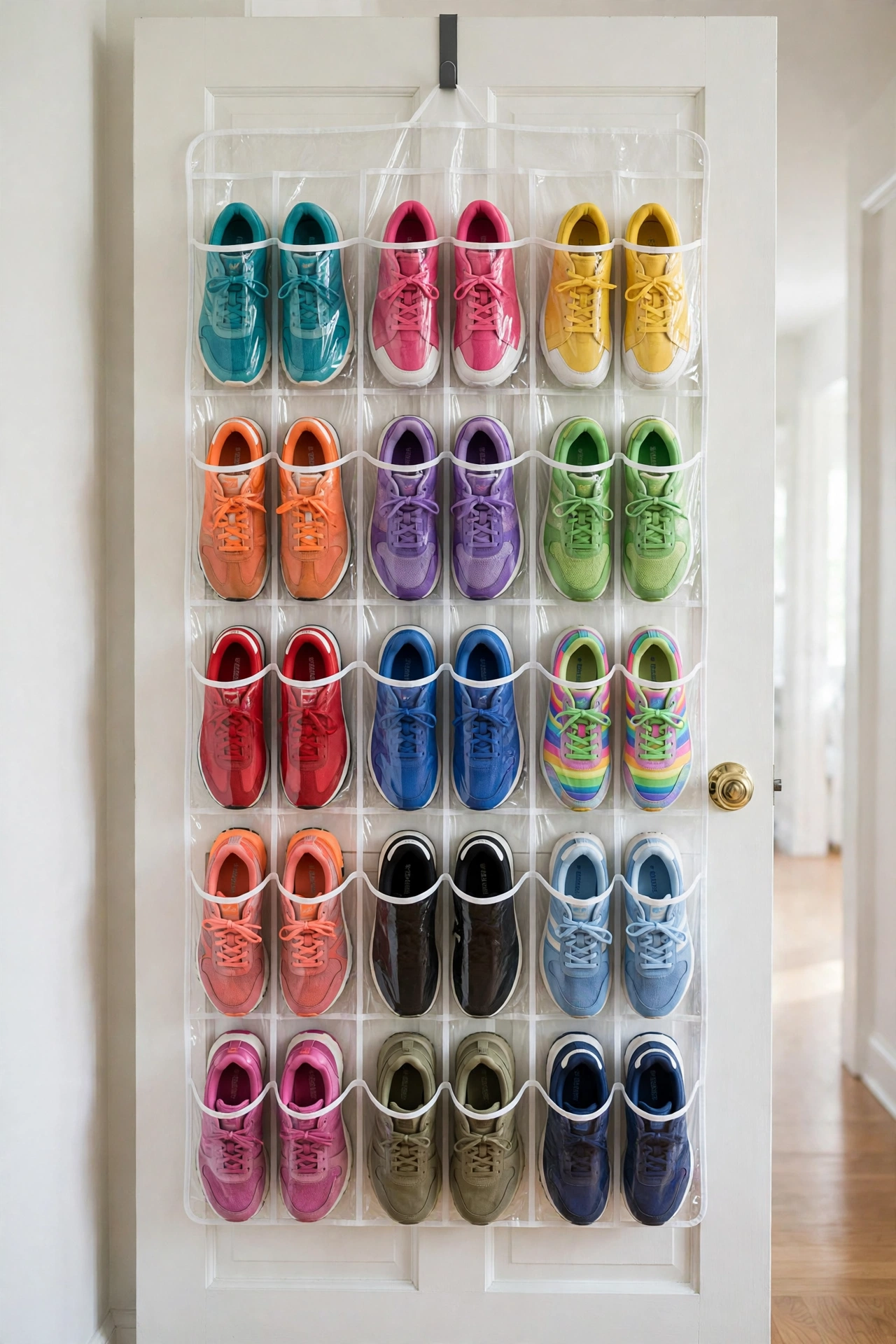 Simple Houseware 24-Pocket Over-The-Door Shoe Organizer