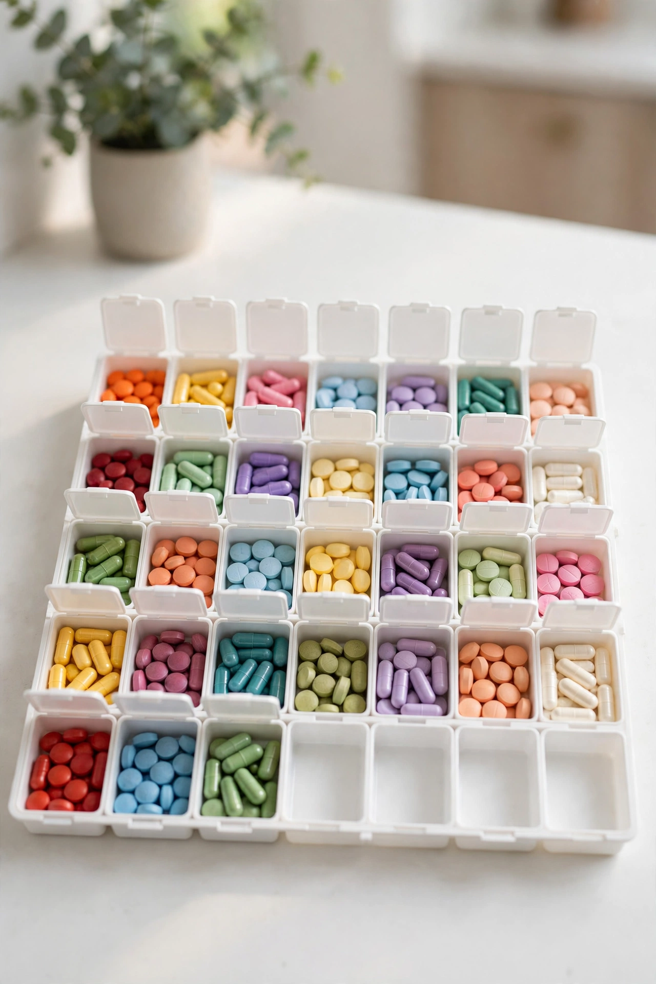 Daviky Monthly Pill Organizer