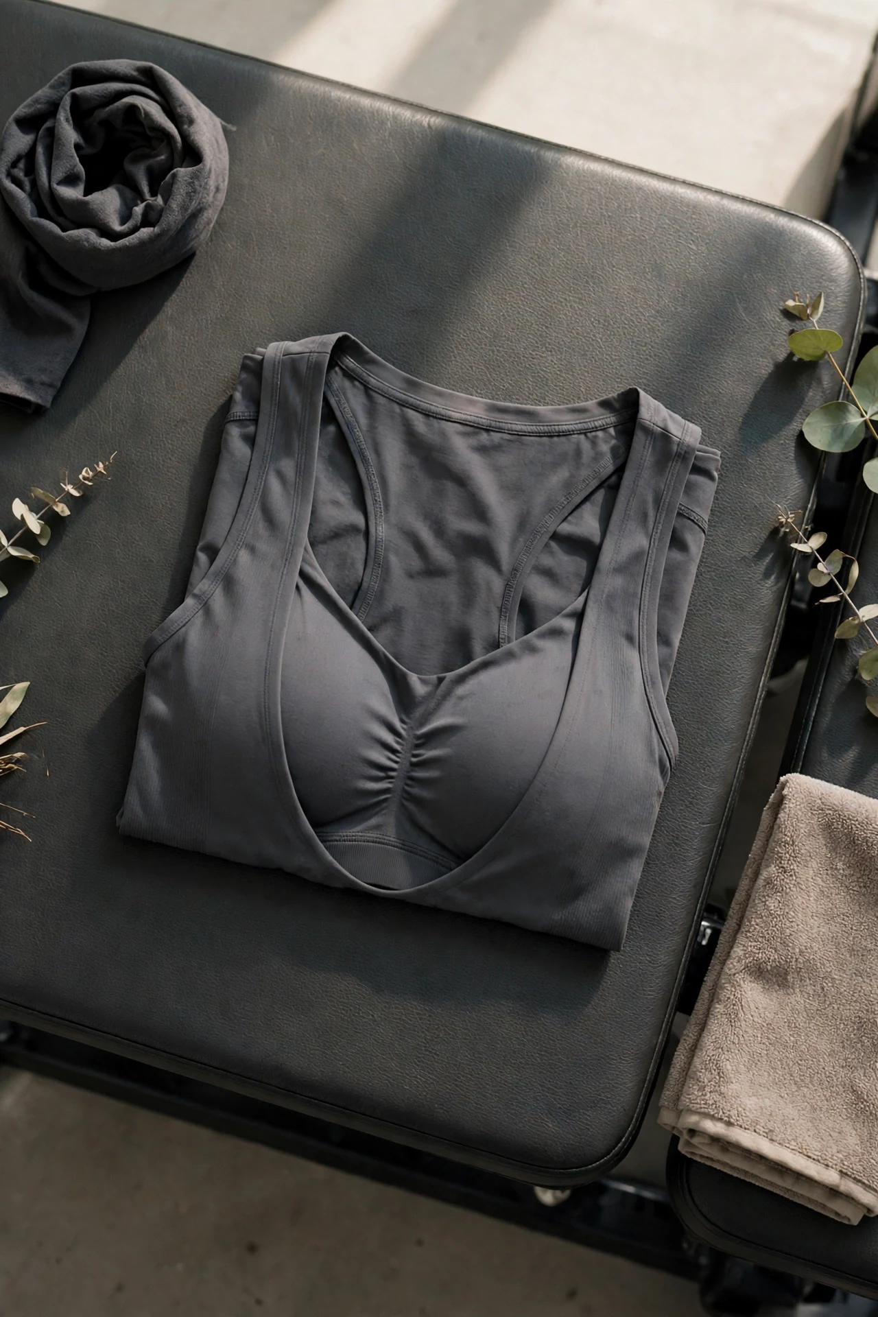 A Tank And Sports Bra Combo