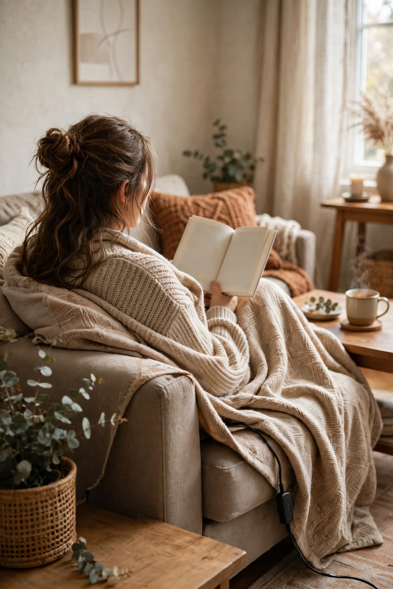 A Heated Throw Blanket