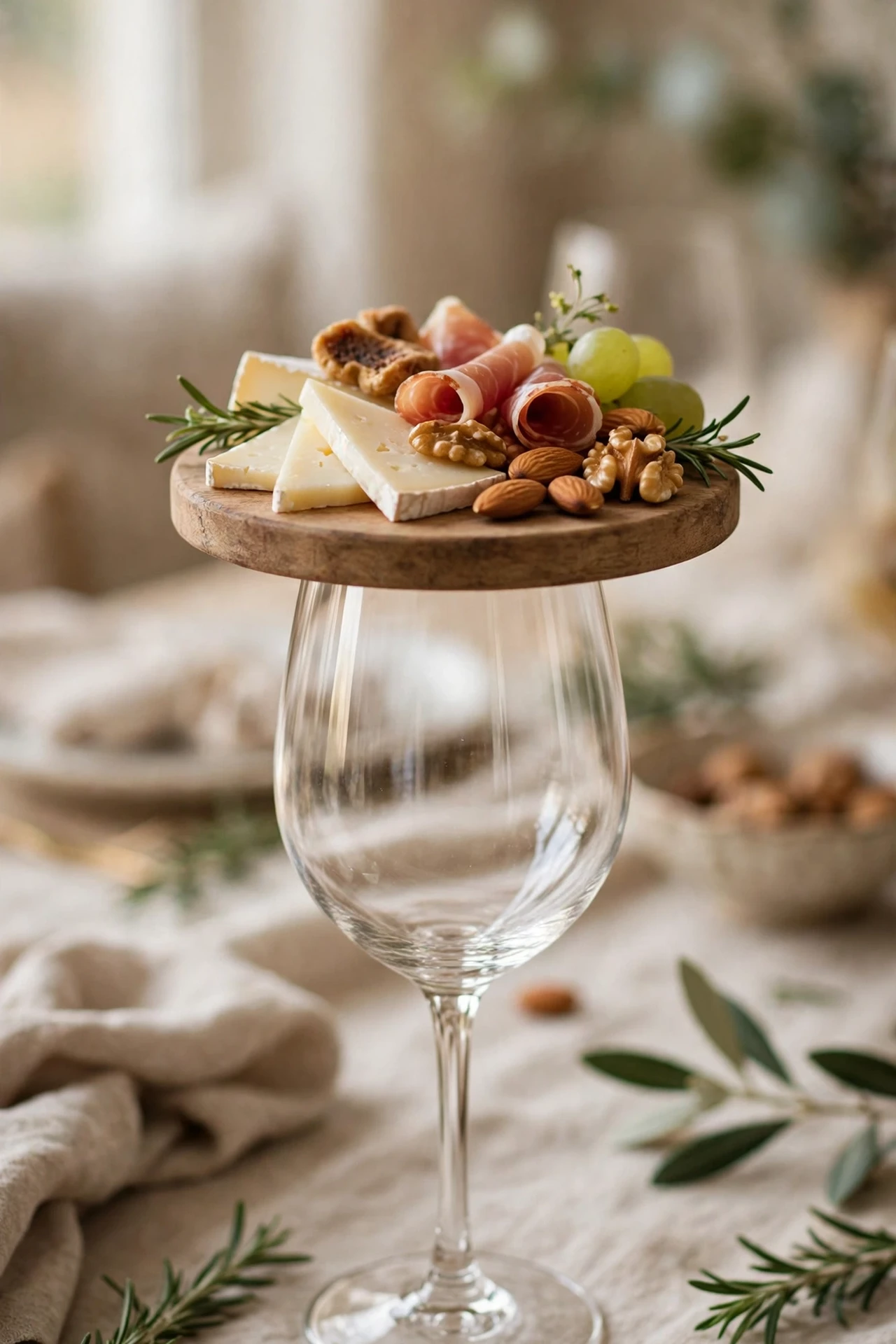 Wineglass Charcuterie Toppers