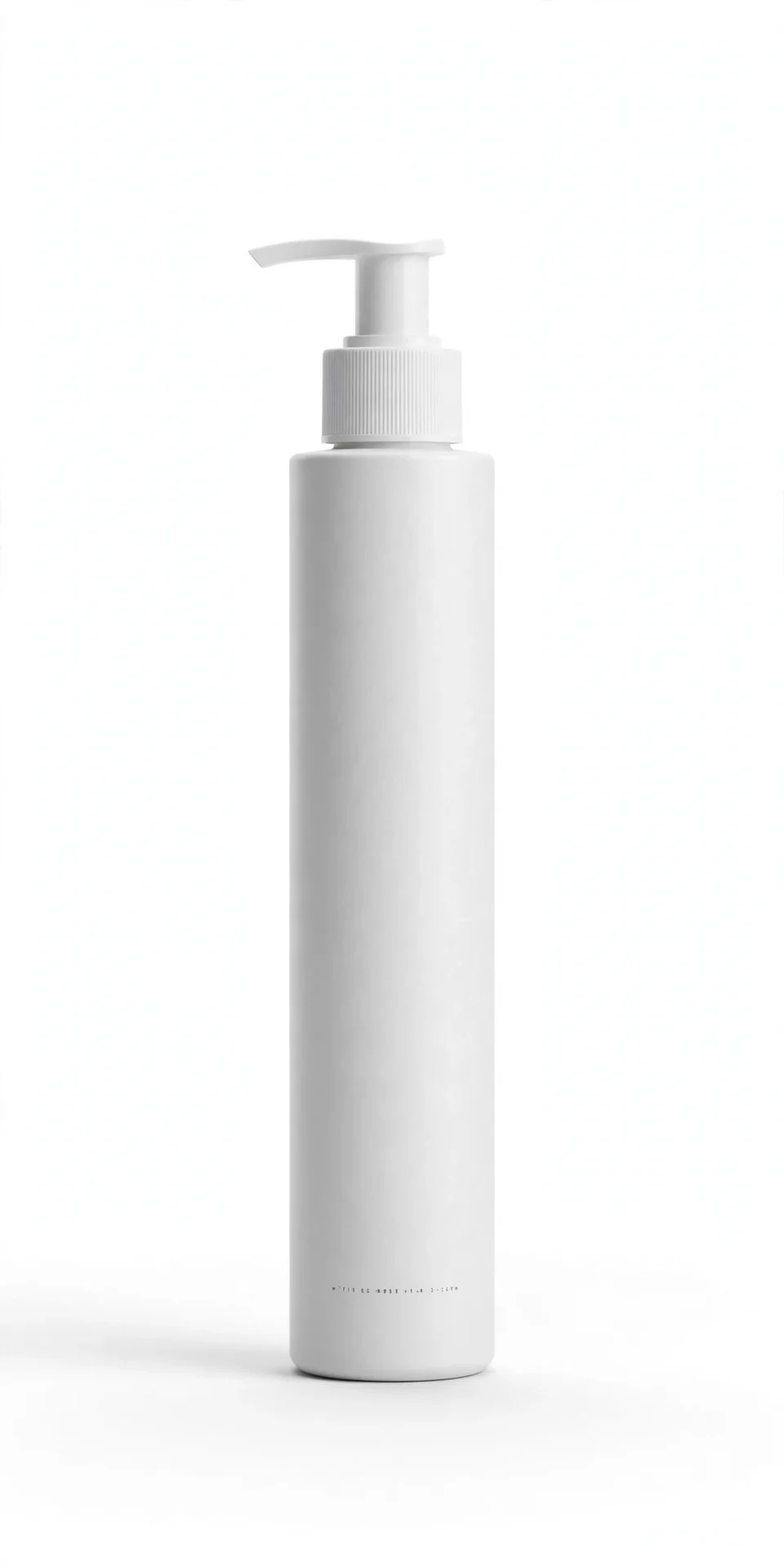 Single tall slim white pump bottle