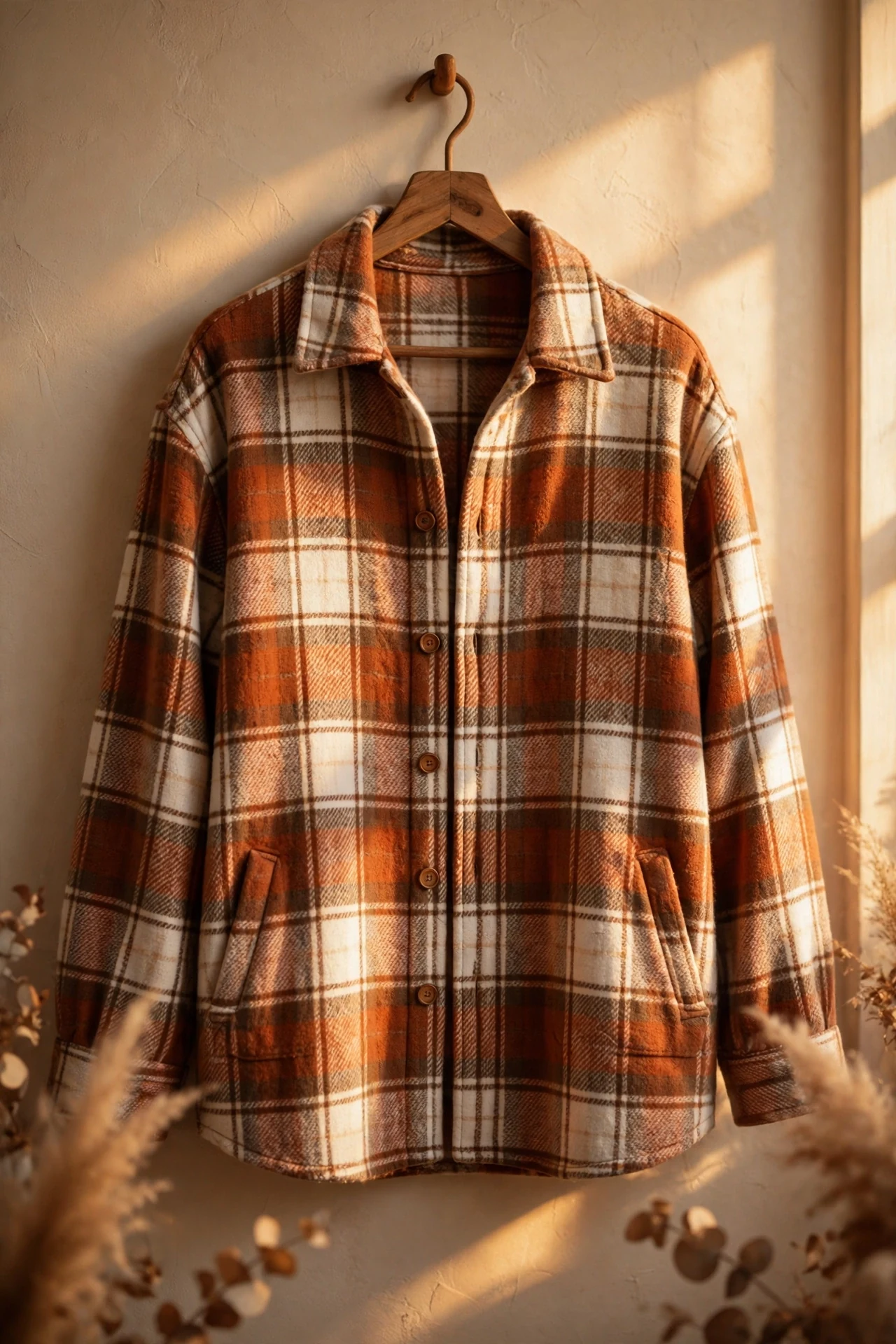 AUTOMET Plaid Shacket
