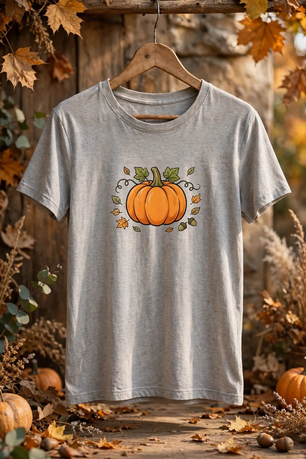 Vintage-Inspired Pumpkin Graphic Tee