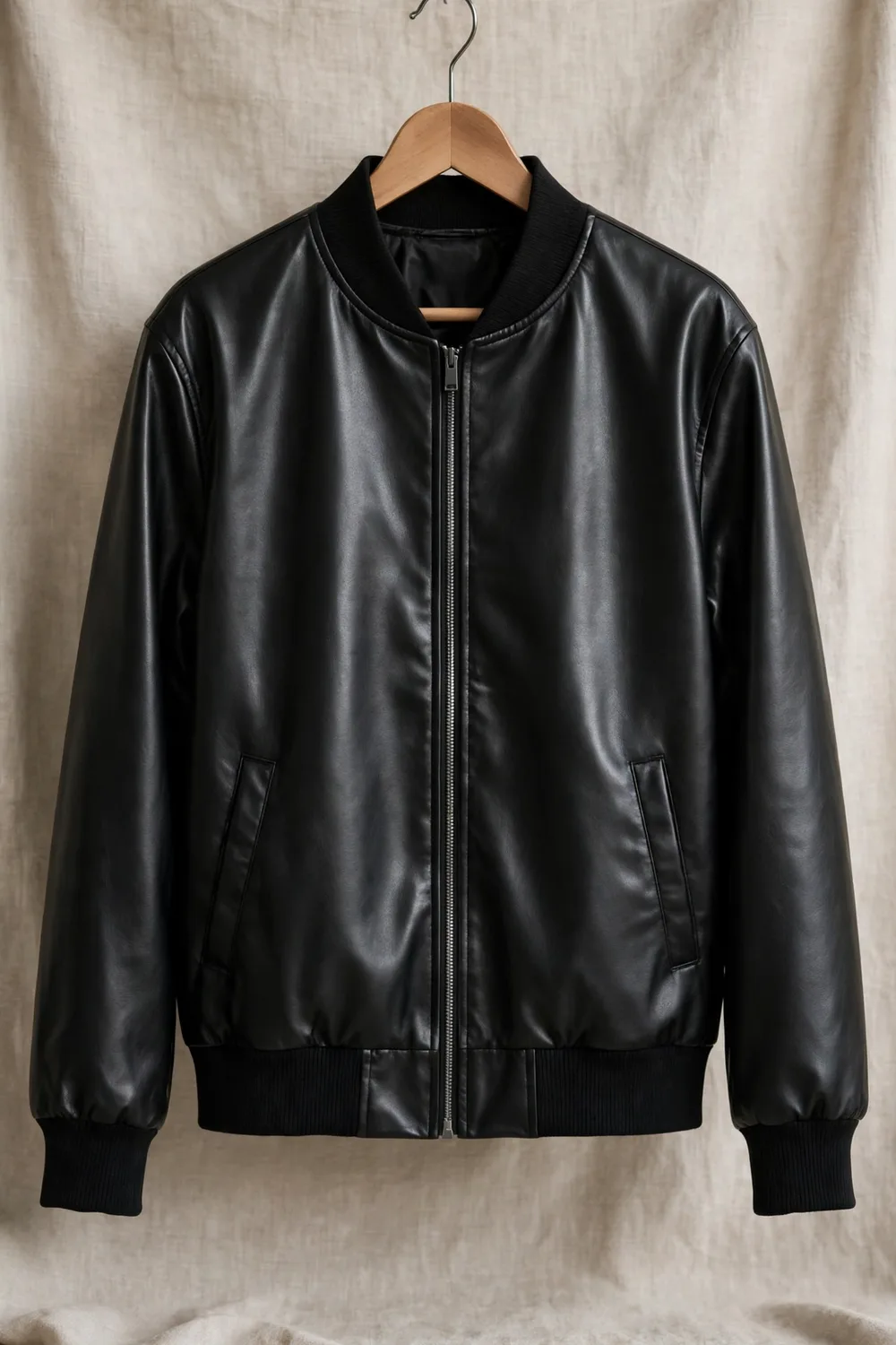 Faux-Leather Jacket