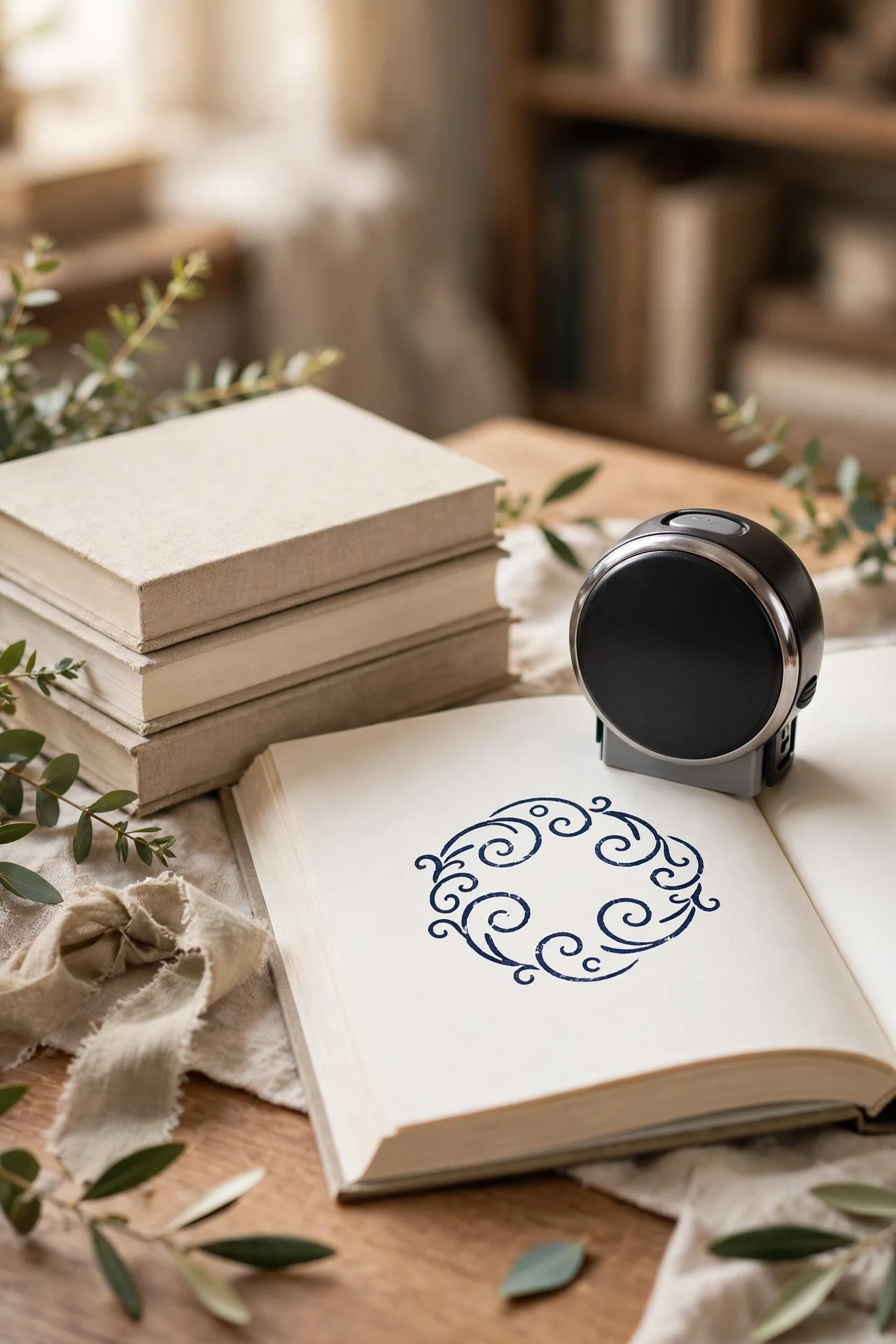 Personalized Book Stamp