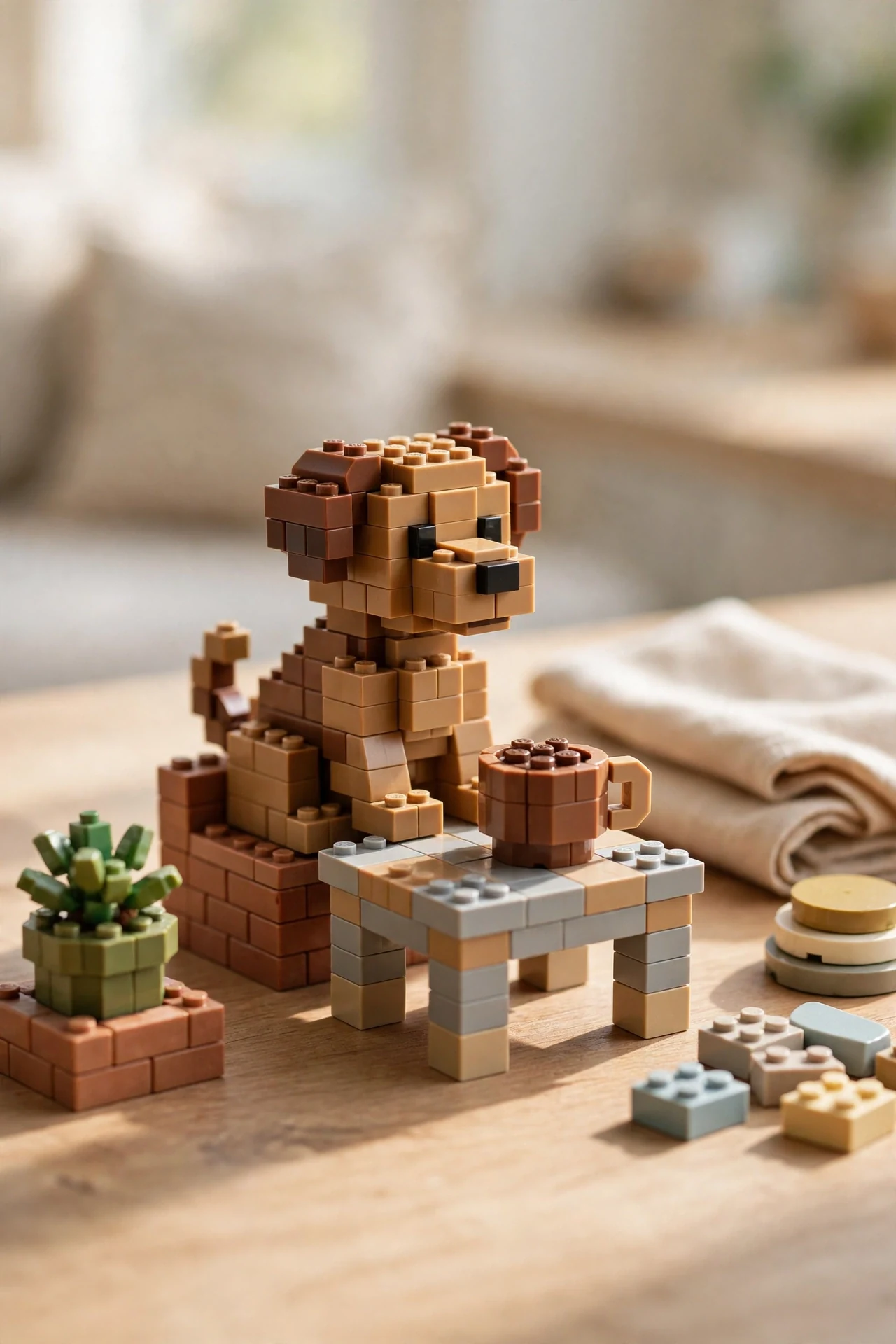 "This Is Fine" Dog Mini Build Set