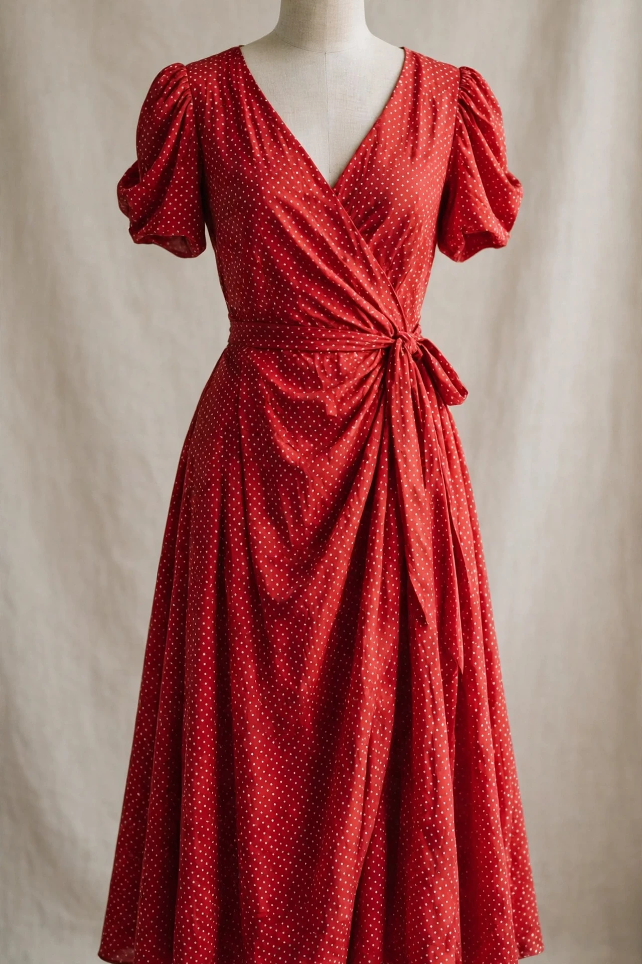 A Red Polka-Dot Dress