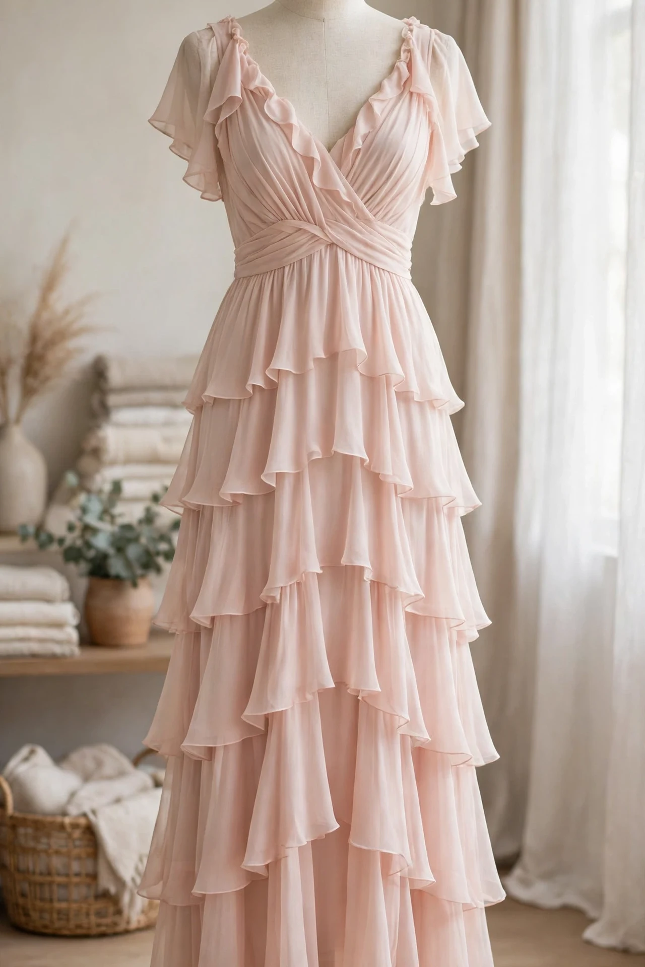 A Tiered Dress