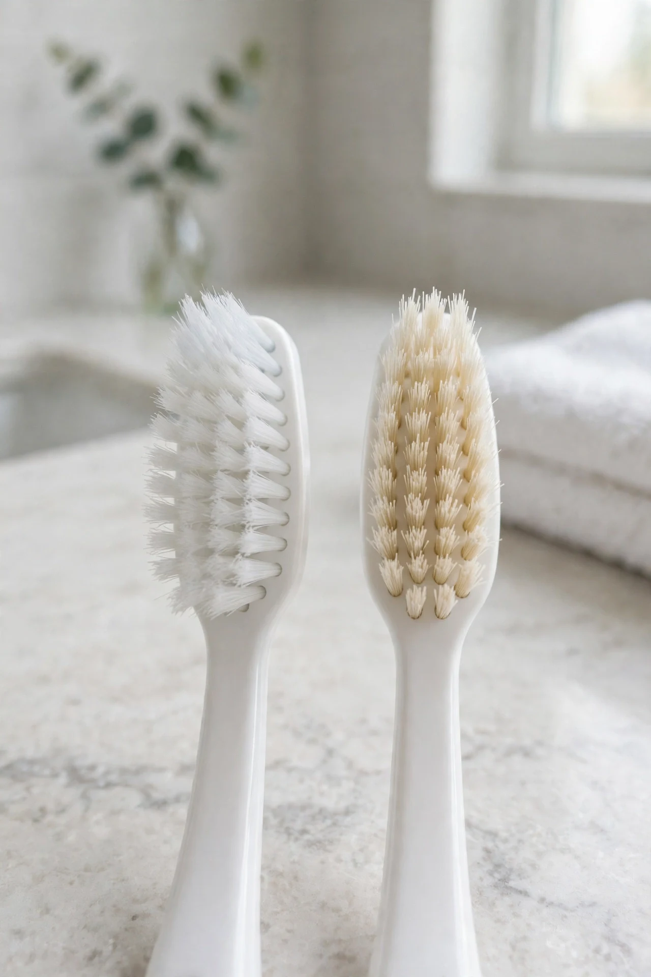 Using A Toothbrush With Hard Bristles