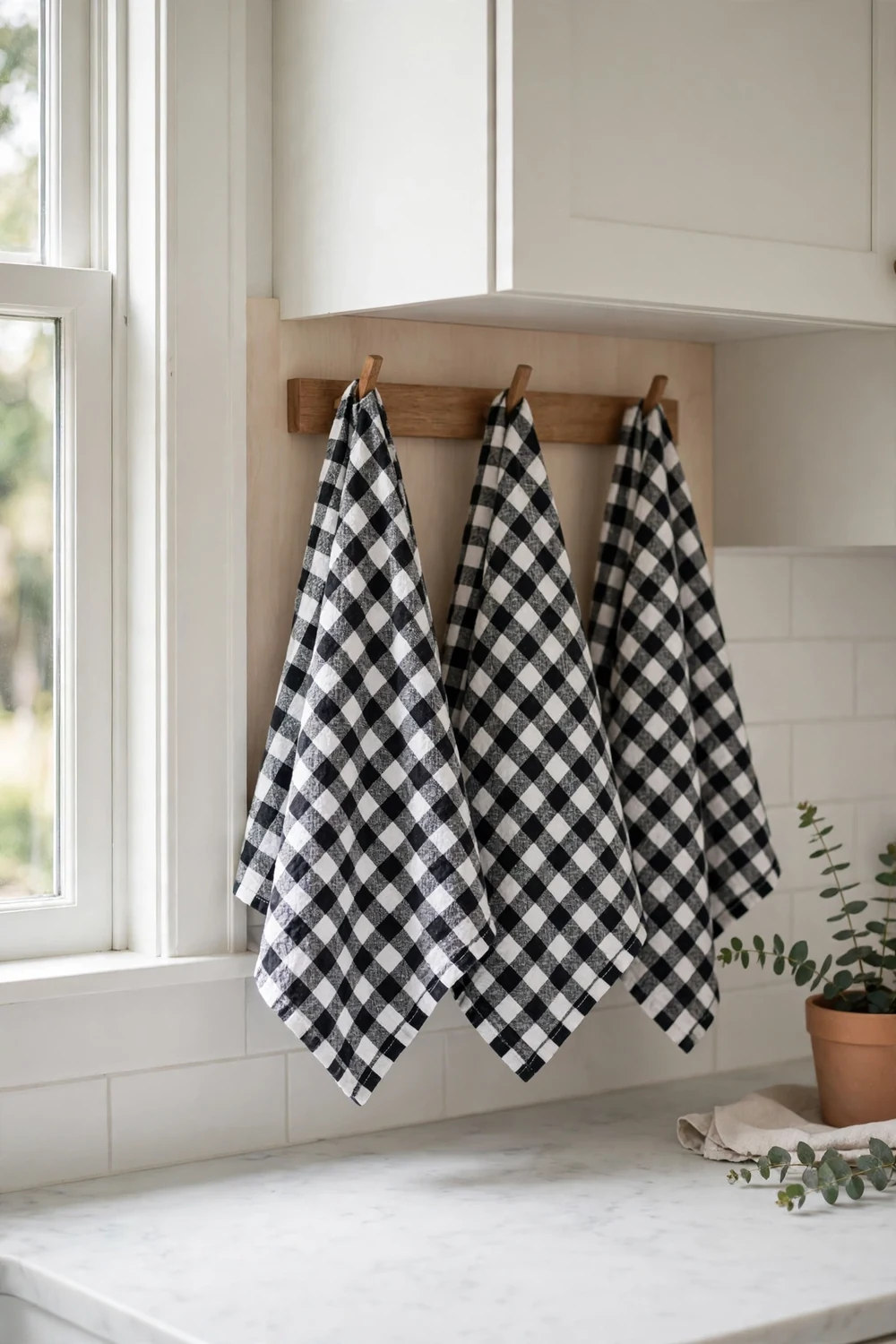 Jacquotha Checkered Hand Towels (Set of 4)
