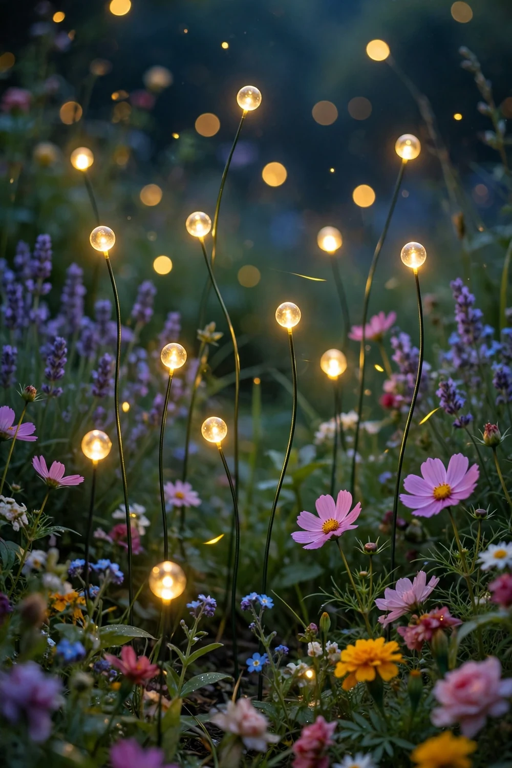 TONULAX Solar Firefly Garden Lights