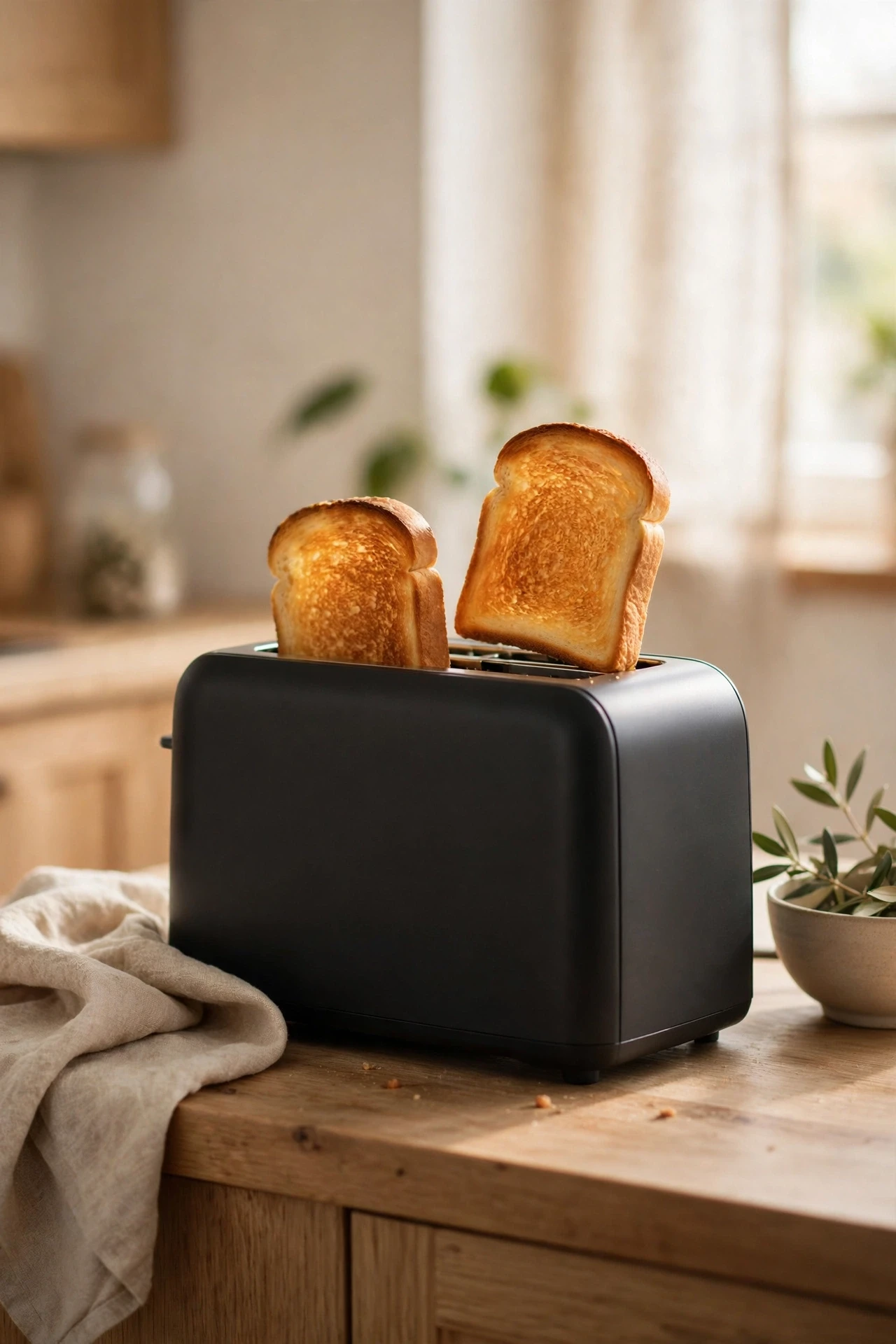 A Two-Slice Slim Toaster