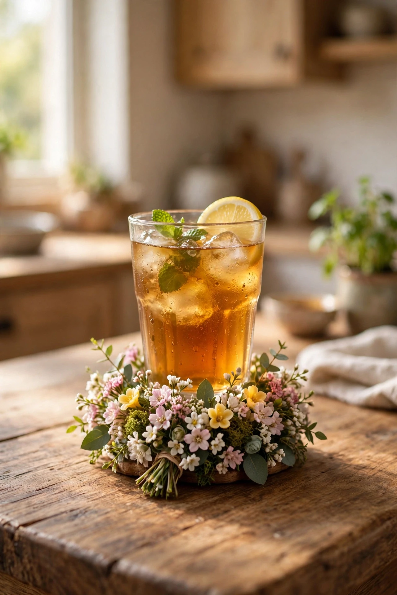 A Bouquet Flower Coaster
